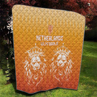 Netherlands 2024 Football Quilt Go Champions Oranje Lions LT05 - Wonder Print Shop