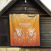 Netherlands 2024 Football Quilt Go Champions Oranje Lions LT05 - Wonder Print Shop