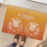 Netherlands 2024 Football Rubber Doormat Go Champions Oranje Lions LT05 - Wonder Print Shop