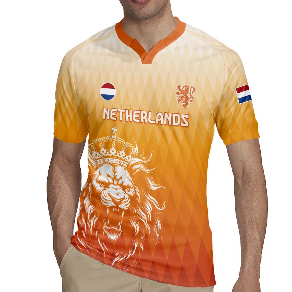 Custom Netherlands 2024 Football Rugby Jersey Go Champions Oranje Lions LT05 - Wonder Print Shop