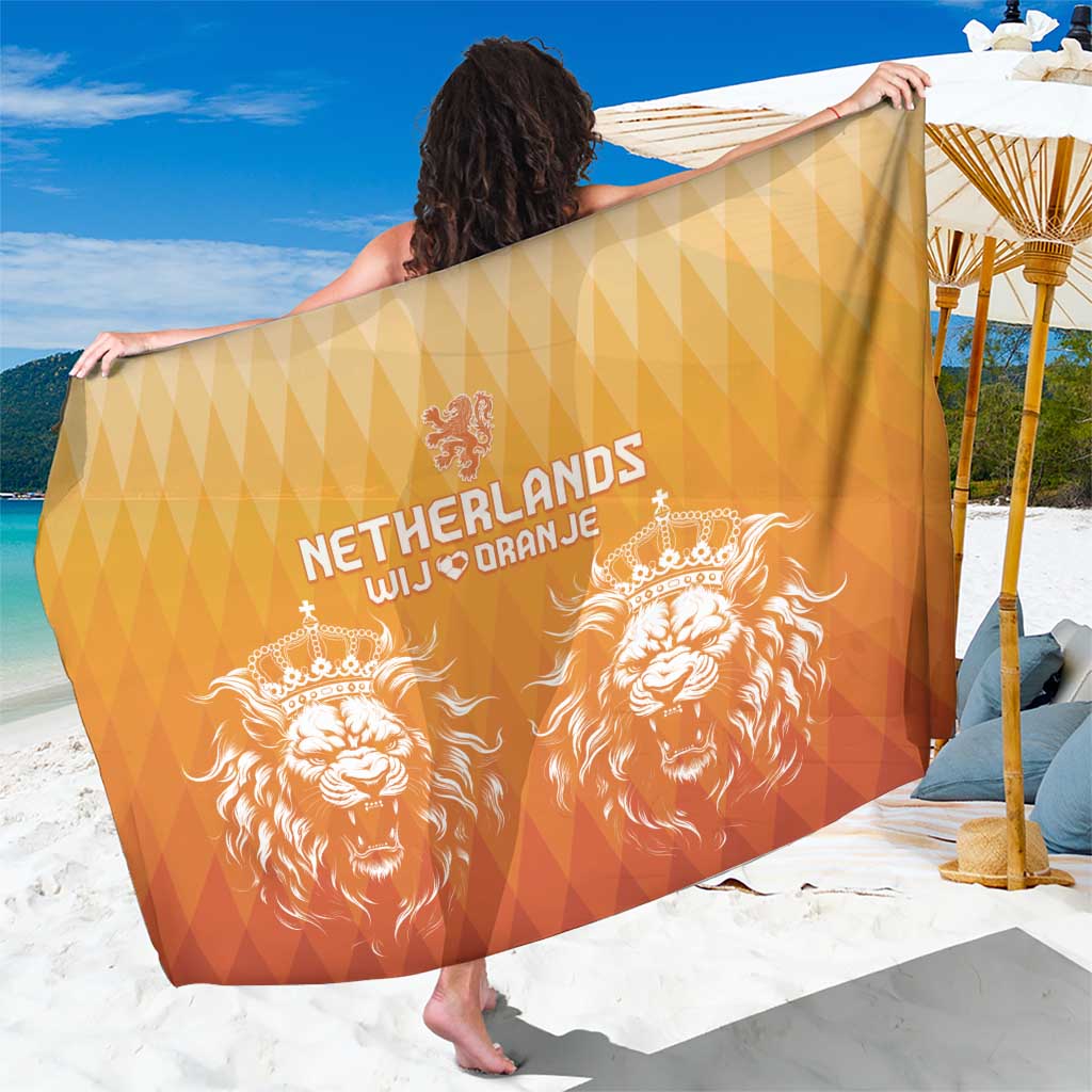 Netherlands 2024 Football Sarong Go Champions Oranje Lions LT05 - Wonder Print Shop