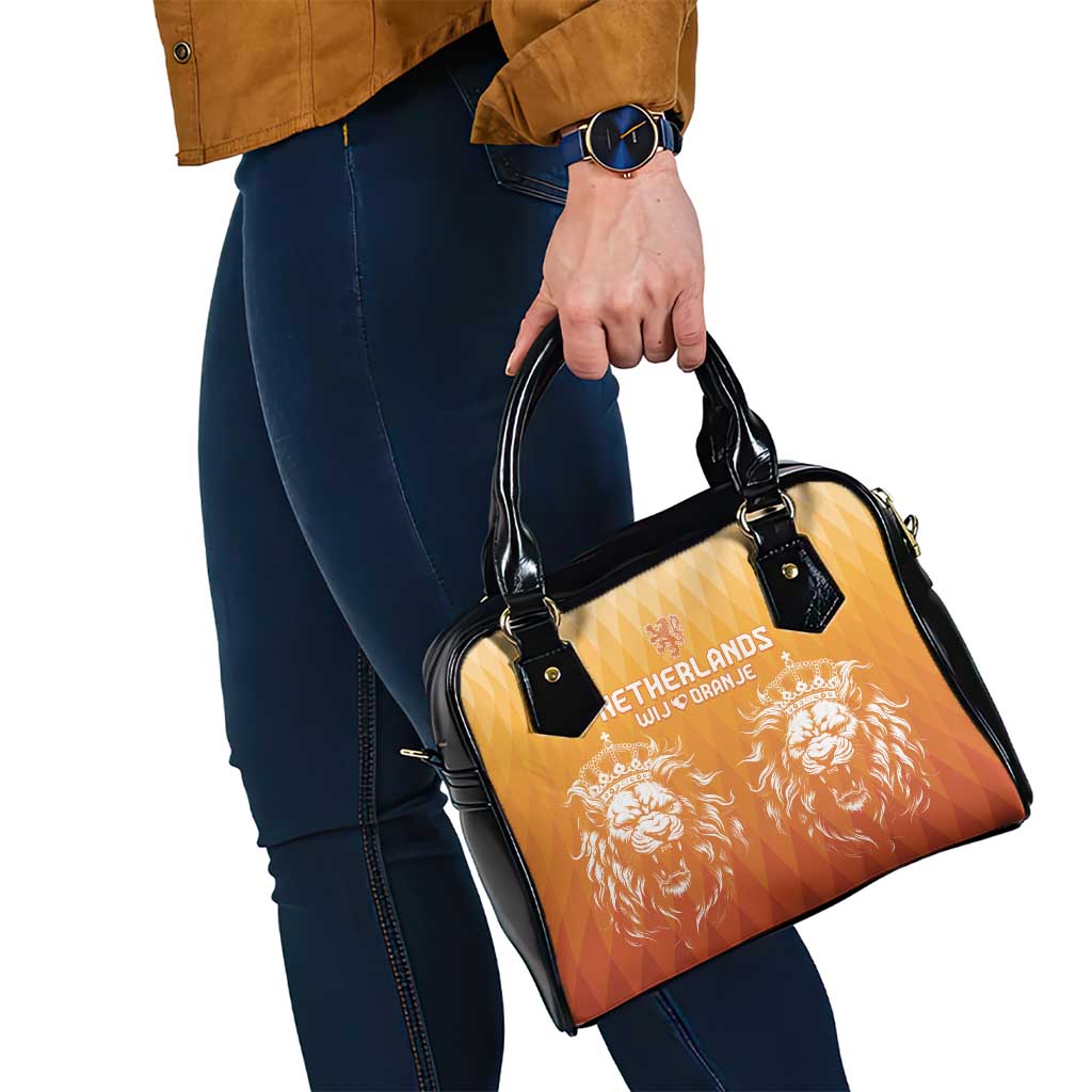 Netherlands 2024 Football Shoulder Handbag Go Champions Oranje Lions