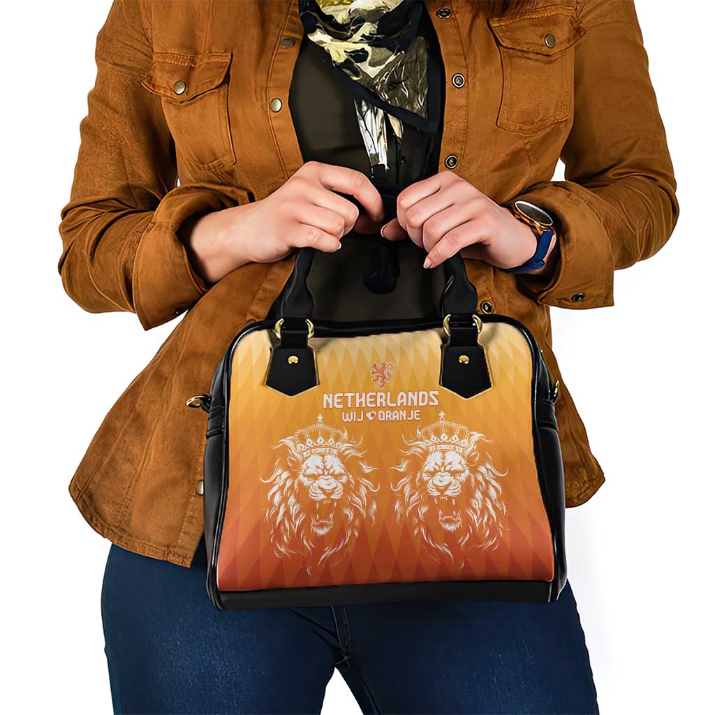 Netherlands 2024 Football Shoulder Handbag Go Champions Oranje Lions
