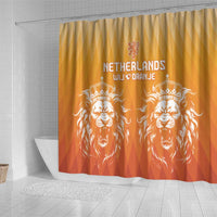 Netherlands 2024 Football Shower Curtain Go Champions Oranje Lions