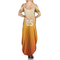 Custom Netherlands 2024 Football Summer Maxi Dress Go Champions Oranje Lions LT05 - Wonder Print Shop