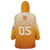 Custom Netherlands 2024 Football Wearable Blanket Hoodie Go Champions Oranje Lions LT05 - Wonder Print Shop
