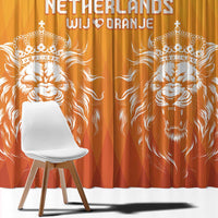 Netherlands 2024 Football Window Curtain Go Champions Oranje Lions LT05 - Wonder Print Shop