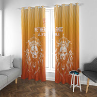 Netherlands 2024 Football Window Curtain Go Champions Oranje Lions LT05 - Wonder Print Shop