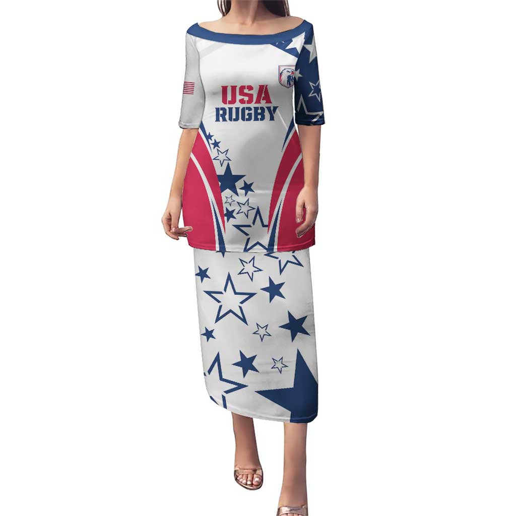 Custom USA Rugby 2024 Puletasi Eagles Reigns Supreme White Version LT05 - Wonder Print Shop