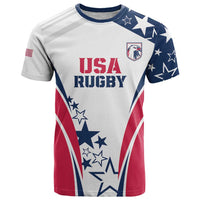 Custom USA Rugby 2024 T Shirt Eagles Reigns Supreme White Version LT05 - Wonder Print Shop