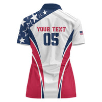 Custom USA Rugby 2024 Women Polo Shirt Eagles Reigns Supreme White Version LT05 - Wonder Print Shop