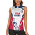 Custom USA Rugby 2024 Women Sleeveless Polo Shirt Eagles Reigns Supreme White Version LT05 - Wonder Print Shop