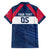 Custom USA Rugby 2024 Family Matching Short Sleeve Bodycon Dress and Hawaiian Shirt Eagles Reigns Supreme Blue Version LT05 - Wonder Print Shop