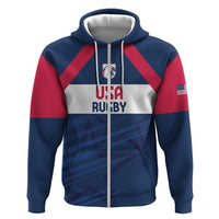 Custom USA Rugby 2024 Hoodie Eagles Reigns Supreme Blue Version LT05 - Wonder Print Shop