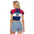 Custom USA Rugby 2024 Raglan Cropped T Shirt Eagles Reigns Supreme Blue Version LT05 - Wonder Print Shop