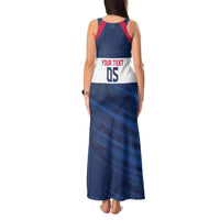 Custom USA Rugby 2024 Tank Maxi Dress Eagles Reigns Supreme Blue Version LT05 - Wonder Print Shop