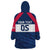 Custom USA Rugby 2024 Wearable Blanket Hoodie Eagles Reigns Supreme Blue Version LT05 - Wonder Print Shop