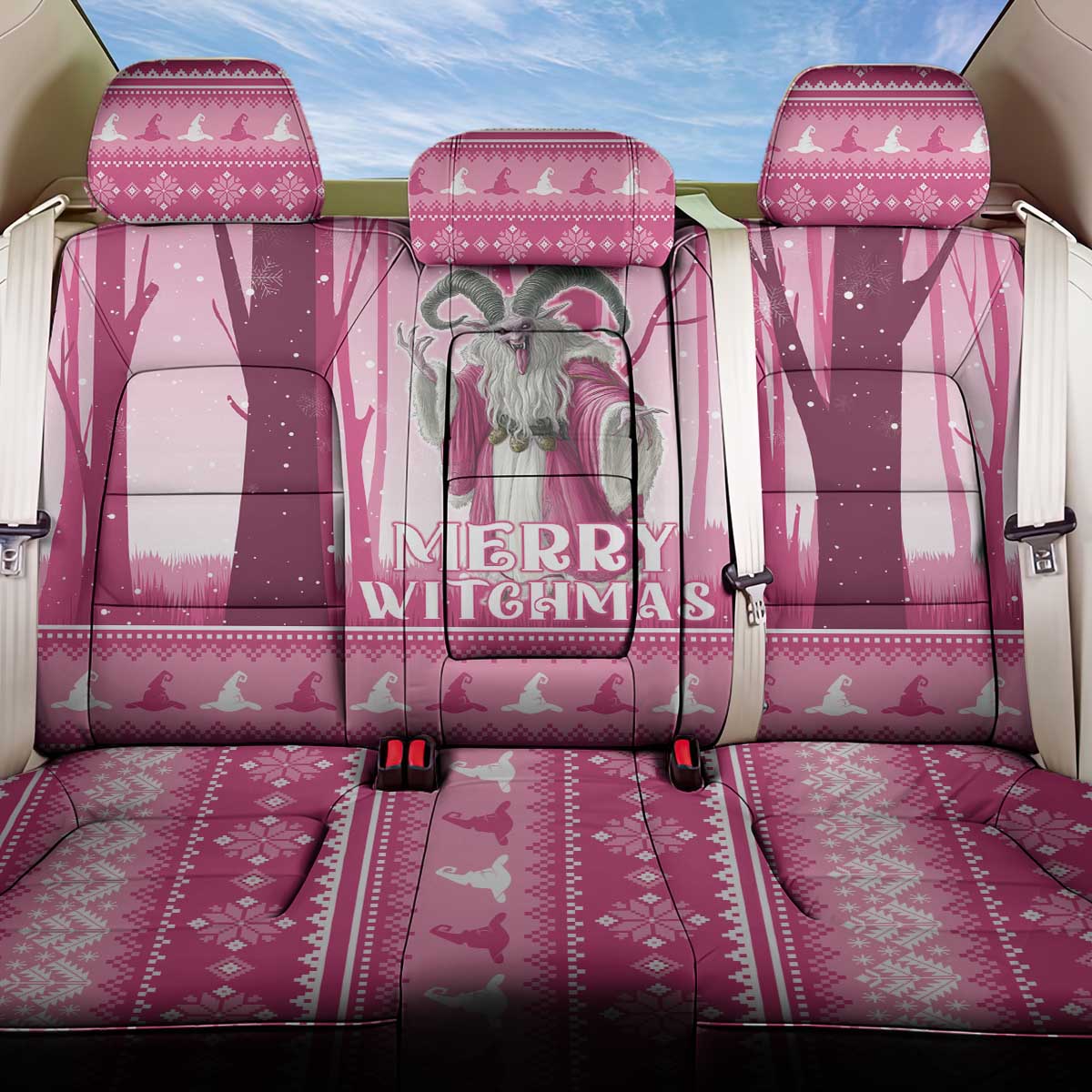 Christmas Naughty Witch Back Car Seat Cover Merry Witchmas LT05 - Wonder Print Shop