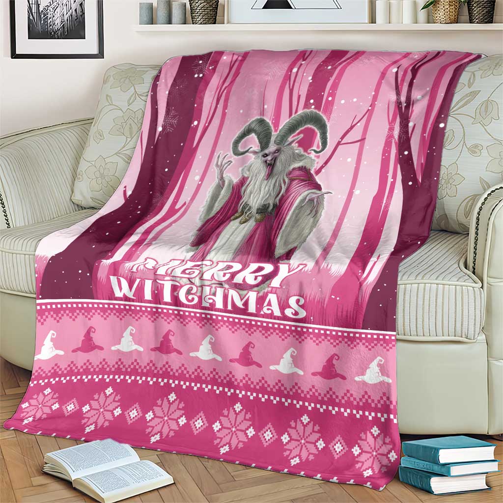 Christmas Naughty Witch Blanket Merry Witchmas