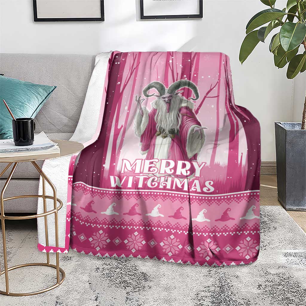 Christmas Naughty Witch Blanket Merry Witchmas