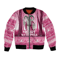 Christmas Naughty Witch Bomber Jacket Merry Witchmas LT05 - Wonder Print Shop