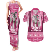 Christmas Naughty Witch Couples Matching Tank Maxi Dress and Hawaiian Shirt Merry Witchmas LT05 - Wonder Print Shop