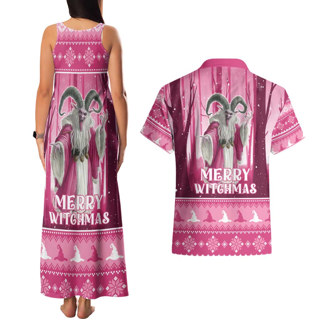 Christmas Naughty Witch Couples Matching Tank Maxi Dress and Hawaiian Shirt Merry Witchmas LT05 - Wonder Print Shop
