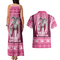 Christmas Naughty Witch Couples Matching Tank Maxi Dress and Hawaiian Shirt Merry Witchmas LT05 - Wonder Print Shop