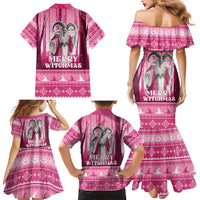 Christmas Naughty Witch Family Matching Mermaid Dress and Hawaiian Shirt Merry Witchmas LT05 - Wonder Print Shop