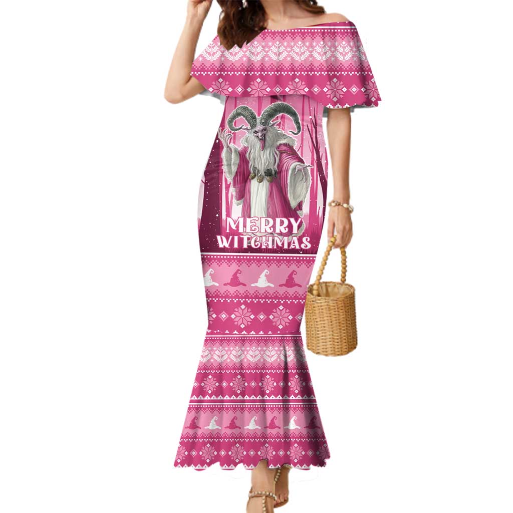 Christmas Naughty Witch Family Matching Mermaid Dress and Hawaiian Shirt Merry Witchmas LT05 - Wonder Print Shop