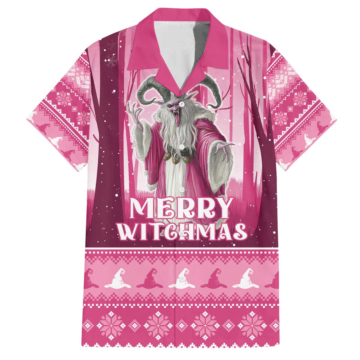 Christmas Naughty Witch Family Matching Off The Shoulder Long Sleeve Dress and Hawaiian Shirt Merry Witchmas LT05 - Wonder Print Shop