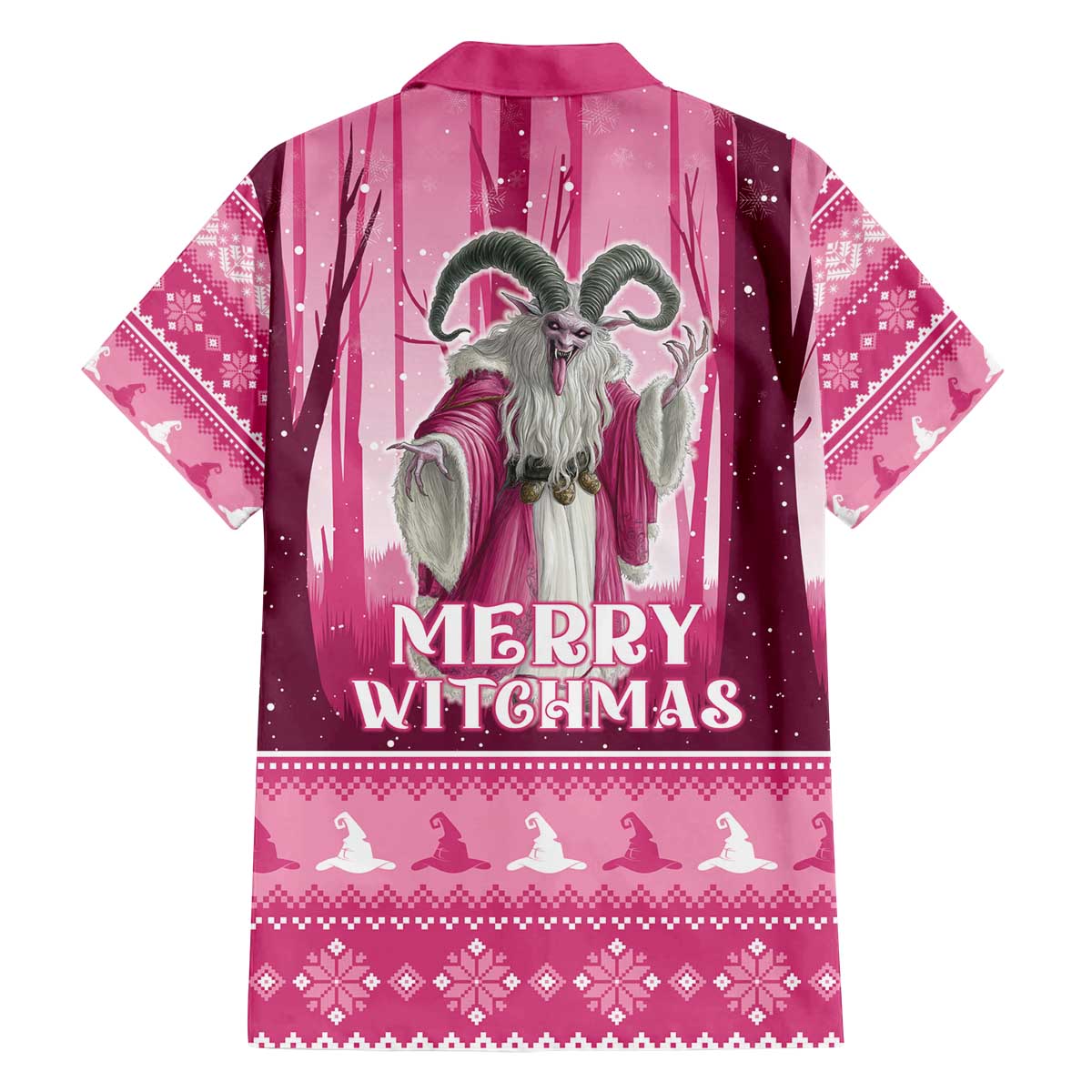 Christmas Naughty Witch Family Matching Off The Shoulder Long Sleeve Dress and Hawaiian Shirt Merry Witchmas LT05 - Wonder Print Shop