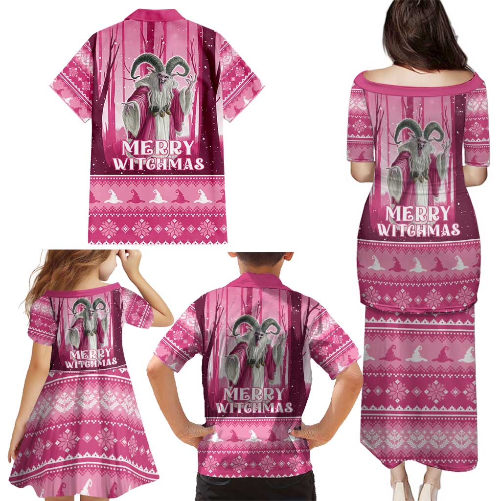 Christmas Naughty Witch Family Matching Puletasi and Hawaiian Shirt Merry Witchmas LT05 - Wonder Print Shop