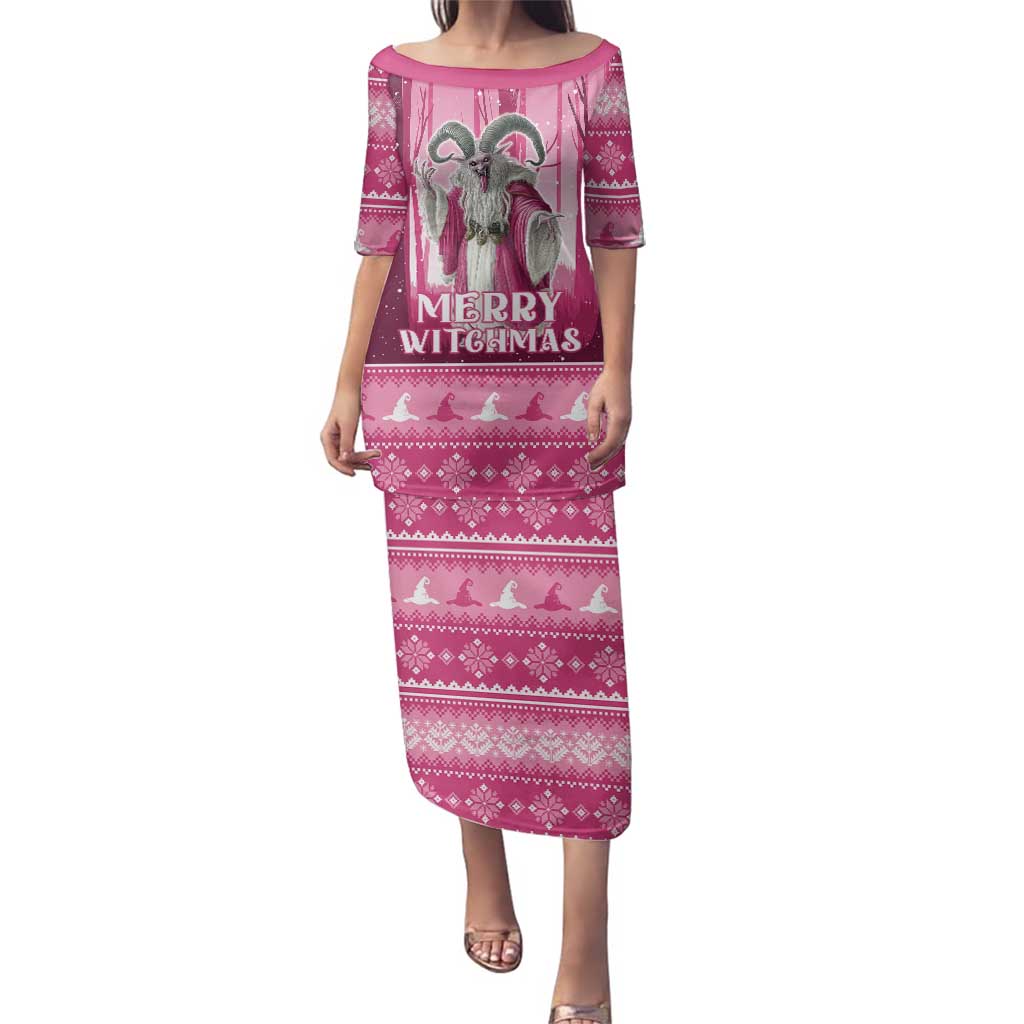 Christmas Naughty Witch Family Matching Puletasi and Hawaiian Shirt Merry Witchmas LT05 - Wonder Print Shop