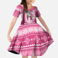 Christmas Naughty Witch Family Matching Short Sleeve Bodycon Dress and Hawaiian Shirt Merry Witchmas LT05 - Wonder Print Shop