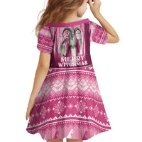Christmas Naughty Witch Family Matching Short Sleeve Bodycon Dress and Hawaiian Shirt Merry Witchmas LT05 - Wonder Print Shop
