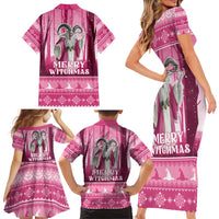 Christmas Naughty Witch Family Matching Short Sleeve Bodycon Dress and Hawaiian Shirt Merry Witchmas LT05 - Wonder Print Shop