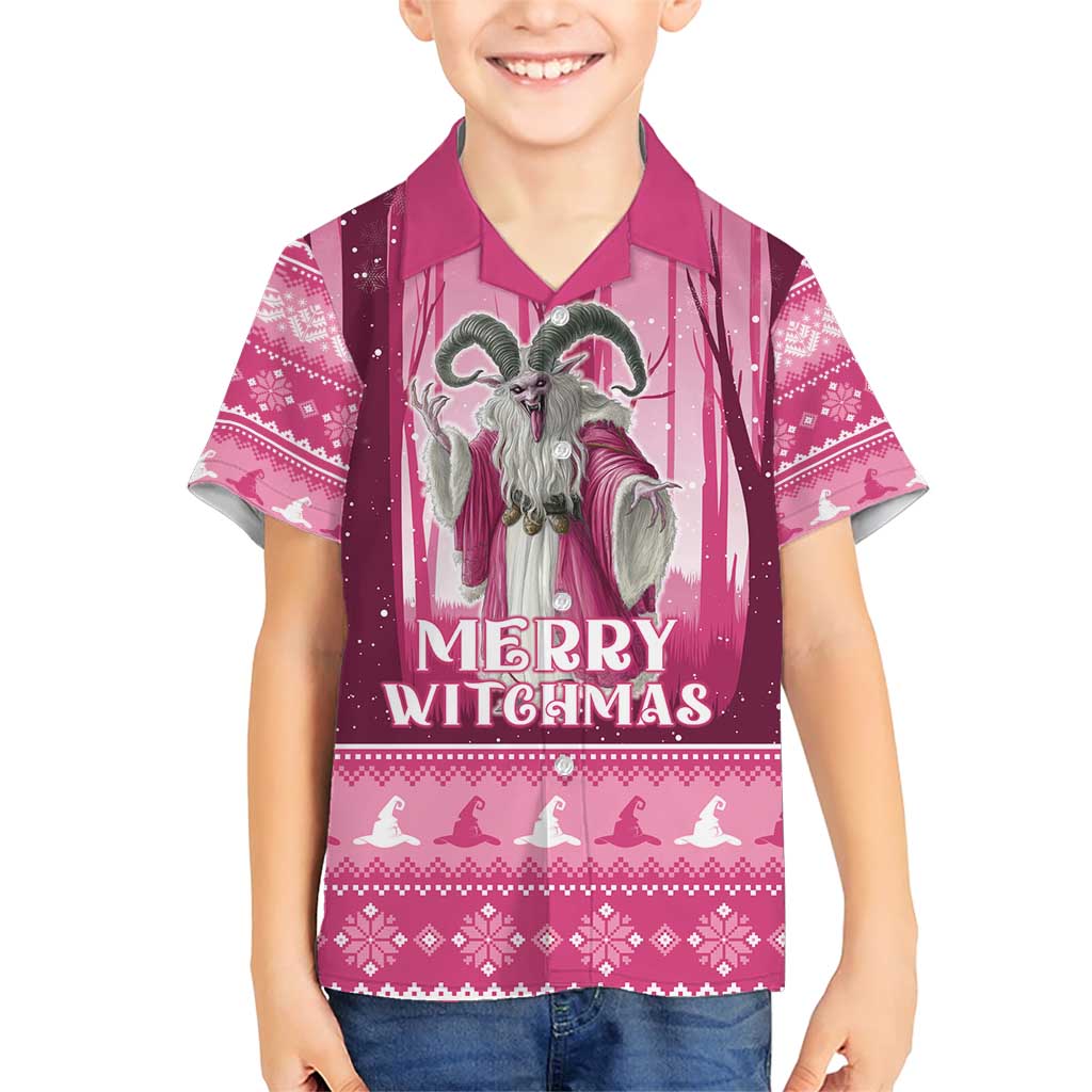 Christmas Naughty Witch Family Matching Short Sleeve Bodycon Dress and Hawaiian Shirt Merry Witchmas LT05 - Wonder Print Shop