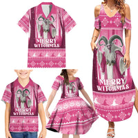 Christmas Naughty Witch Family Matching Summer Maxi Dress and Hawaiian Shirt Merry Witchmas LT05 - Wonder Print Shop