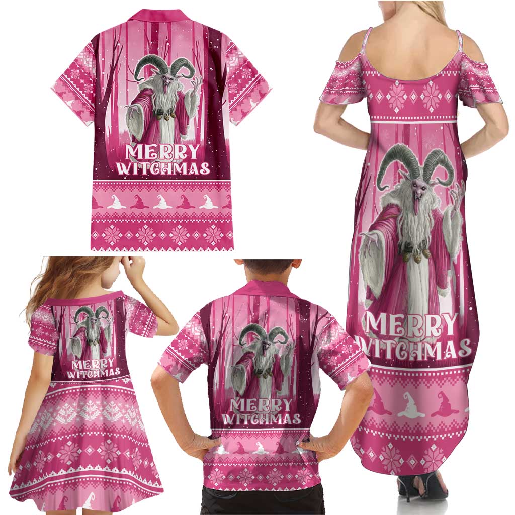 Christmas Naughty Witch Family Matching Summer Maxi Dress and Hawaiian Shirt Merry Witchmas LT05 - Wonder Print Shop
