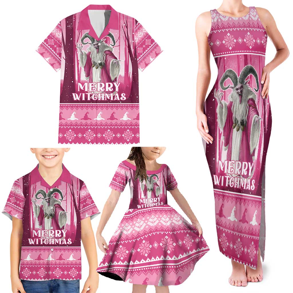 Christmas Naughty Witch Family Matching Tank Maxi Dress and Hawaiian Shirt Merry Witchmas LT05 - Wonder Print Shop