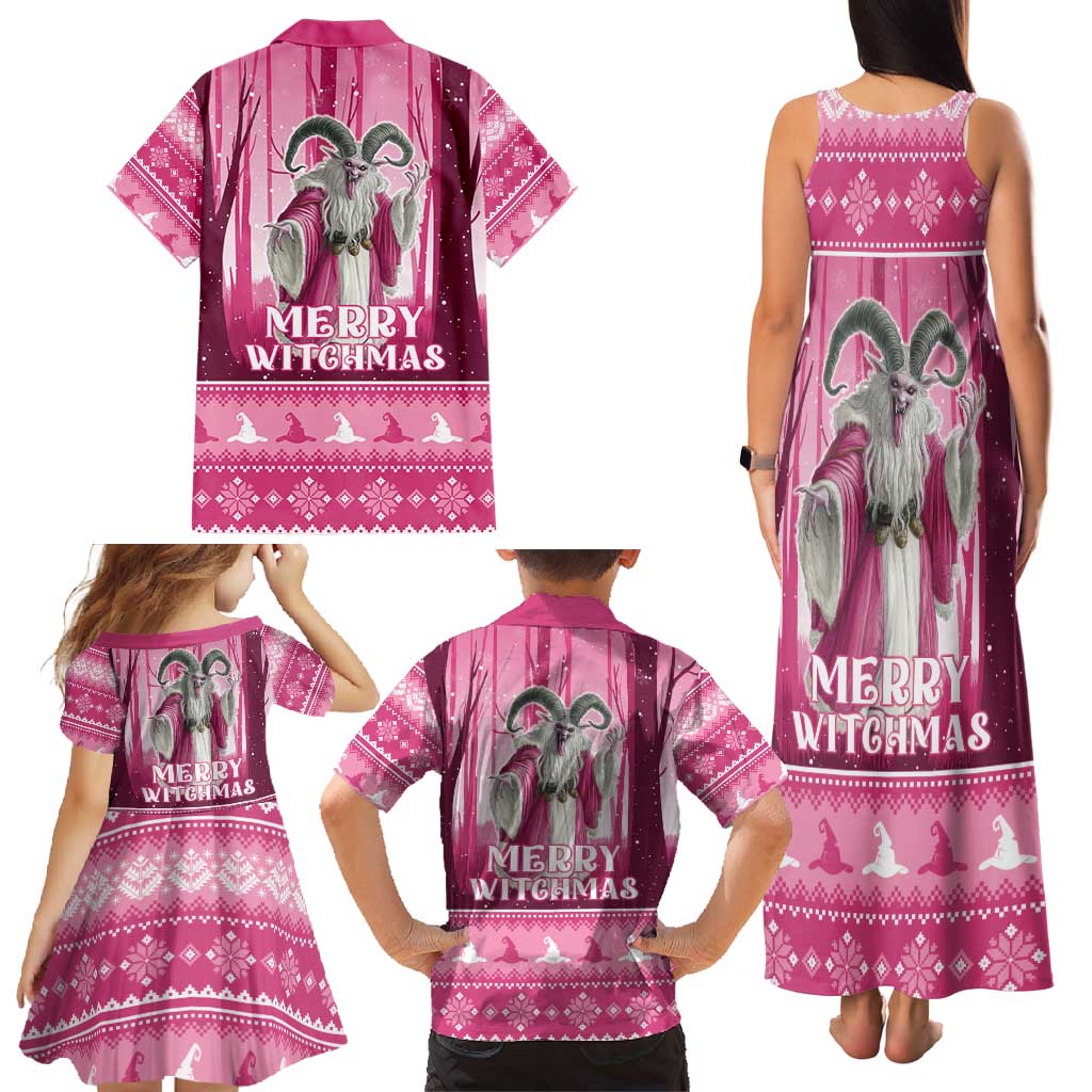 Christmas Naughty Witch Family Matching Tank Maxi Dress and Hawaiian Shirt Merry Witchmas LT05 - Wonder Print Shop