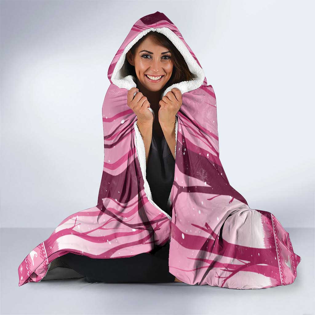 Christmas Naughty Witch Hooded Blanket Merry Witchmas