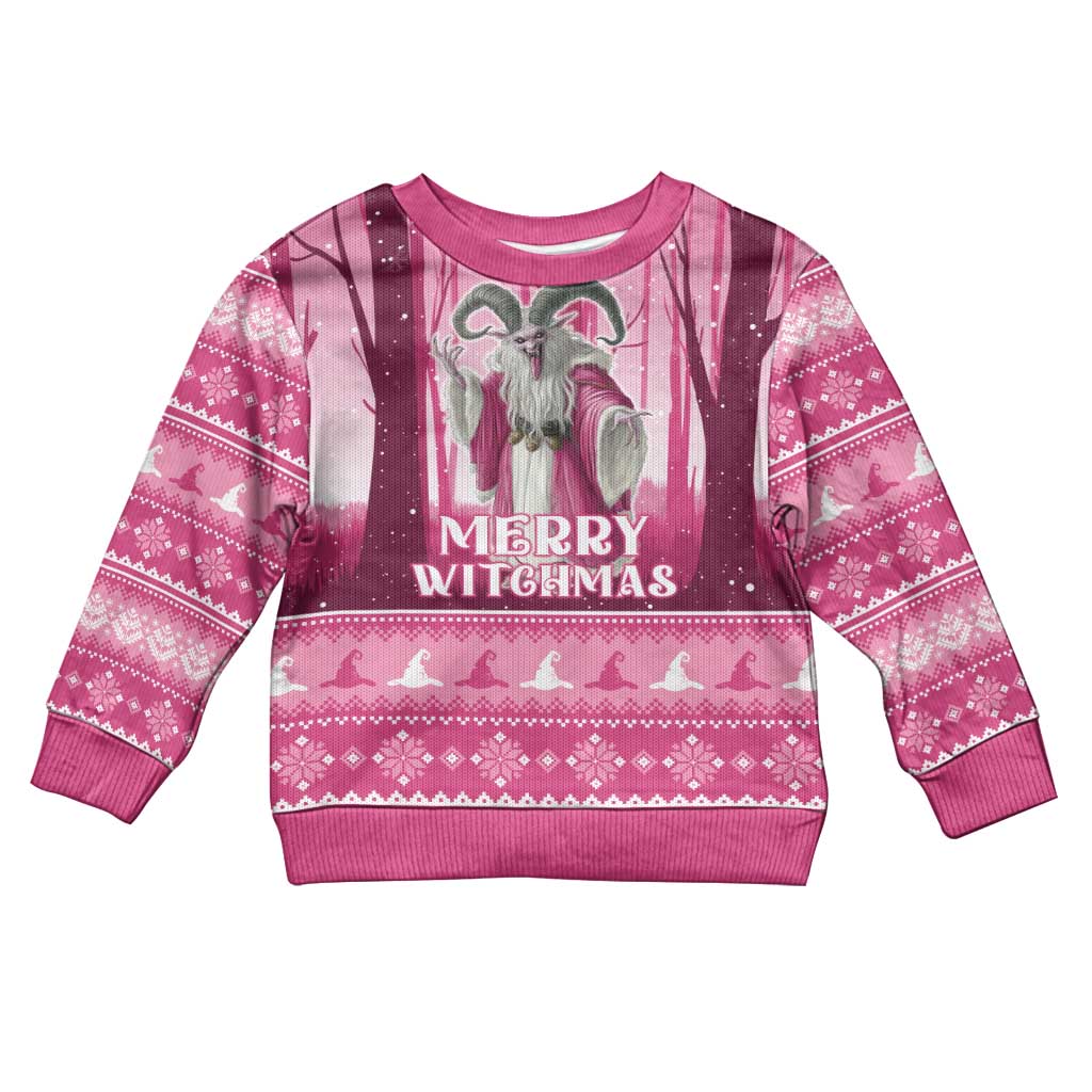 Christmas Naughty Witch Kid Ugly Christmas Sweater Merry Witchmas LT05 - Wonder Print Shop