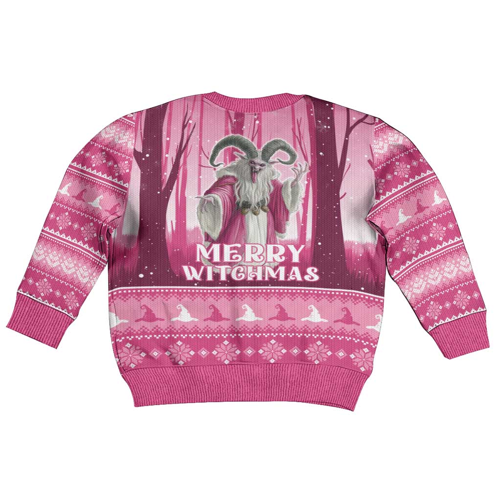 Christmas Naughty Witch Kid Ugly Christmas Sweater Merry Witchmas LT05 - Wonder Print Shop