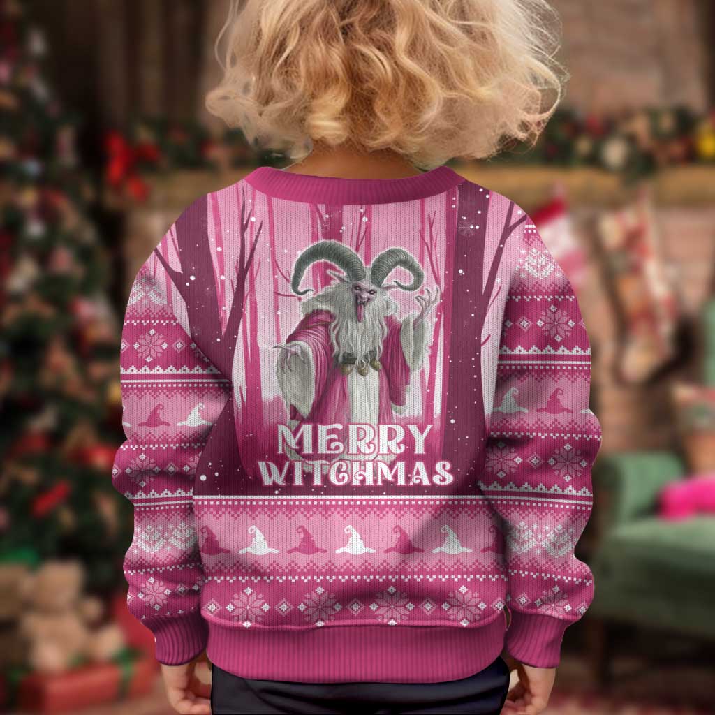 Christmas Naughty Witch Kid Ugly Christmas Sweater Merry Witchmas LT05 - Wonder Print Shop