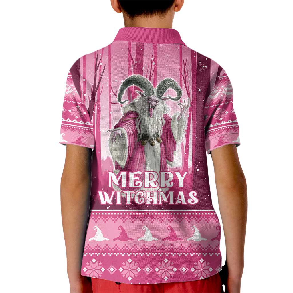 Christmas Naughty Witch Kid Polo Shirt Merry Witchmas LT05 - Wonder Print Shop