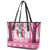Christmas Naughty Witch Leather Tote Bag Merry Witchmas LT05 - Wonder Print Shop