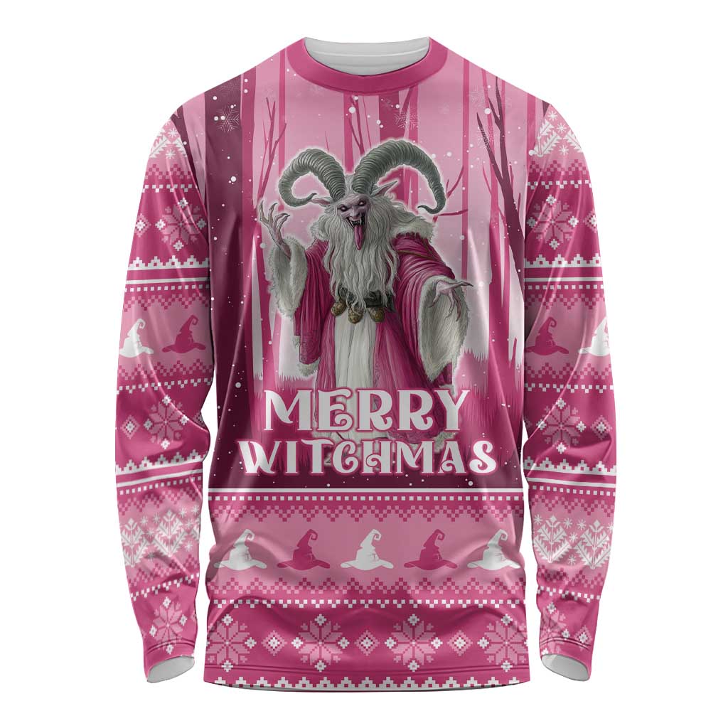 Christmas Naughty Witch Long Sleeve Shirt Merry Witchmas LT05 - Wonder Print Shop