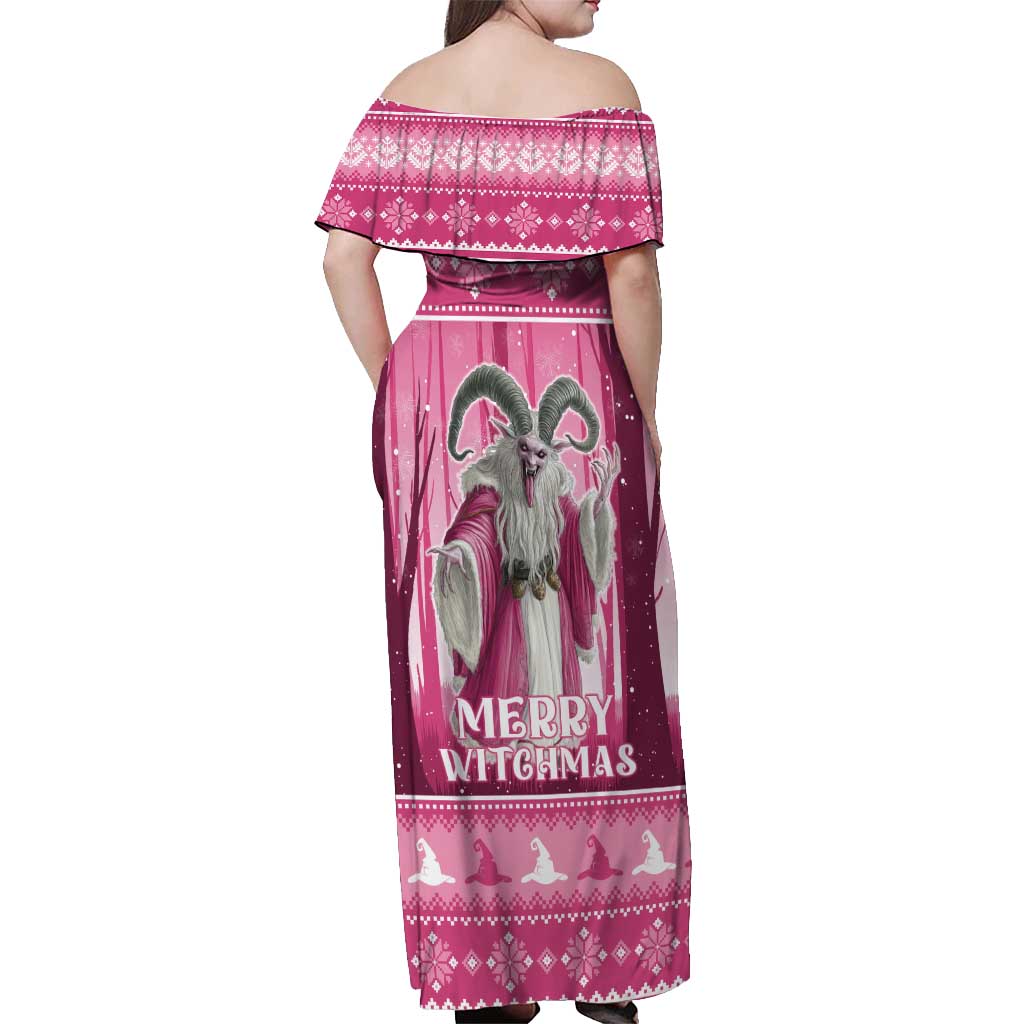 Christmas Naughty Witch Off Shoulder Maxi Dress Merry Witchmas LT05 - Wonder Print Shop